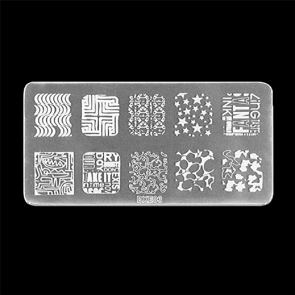 Infiniteforce.id Set Stempel / Cap / Stempel Kuku Untuk Nail Art