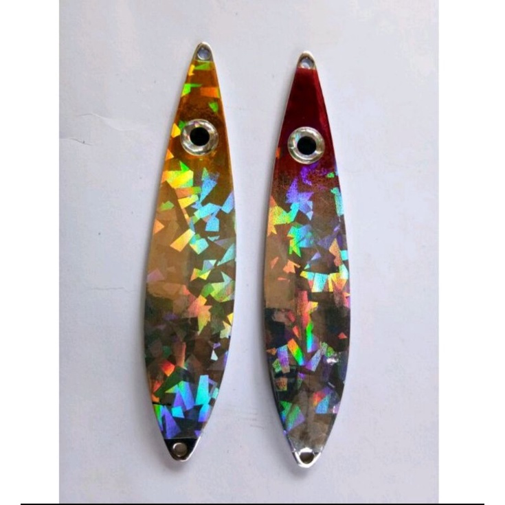 Umpan pancing spoon Tenggiri gt terlaris mata 3d 58g mata timbul