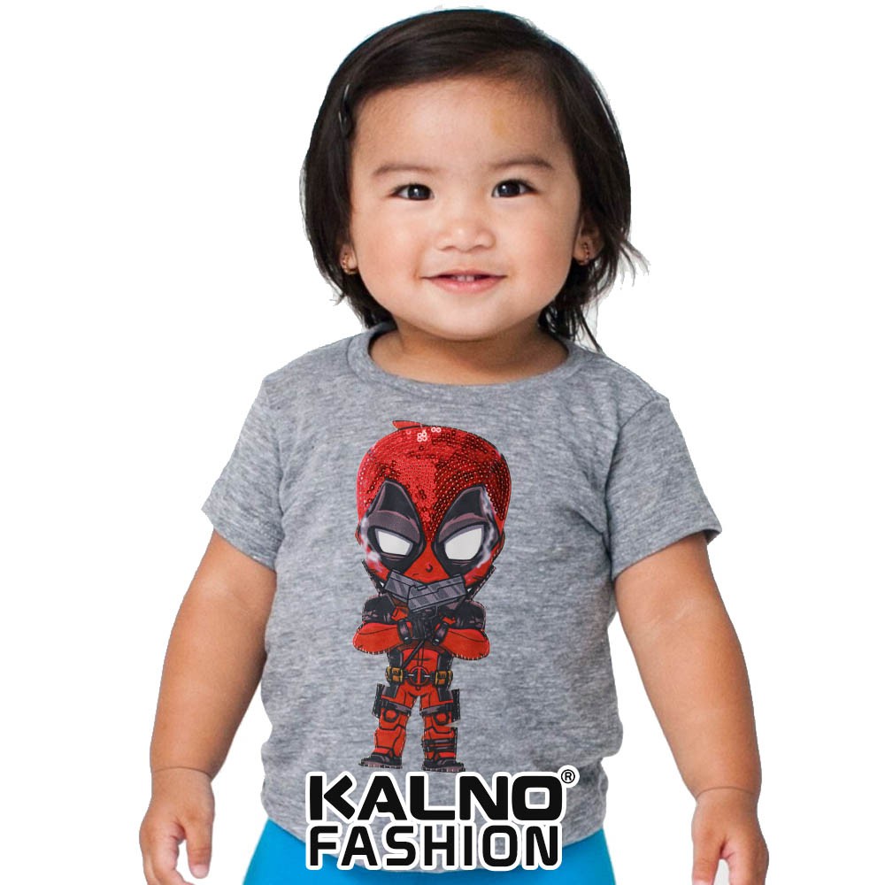 kaos baju anak DADPOOL umur 1 - 7 tahun, baju anak super hero, baju anak karakter