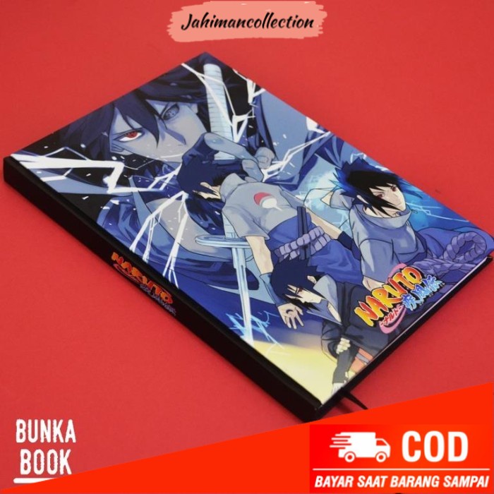 

✨ BISA COD ✨ Note Book Anime Naruto Sasuke Hardcover