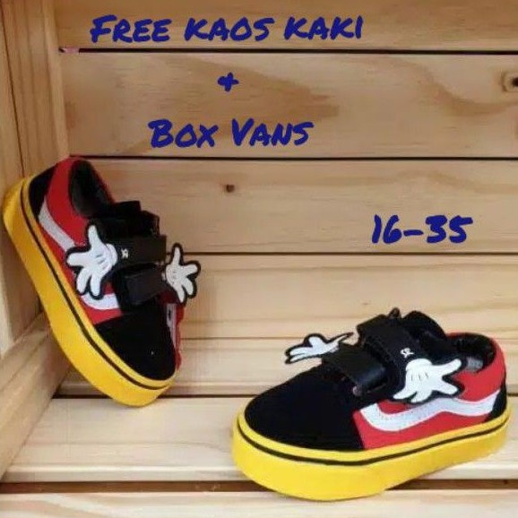 PROMO✓✓ SEPATU VANS ANAK RAFATAR LAKI-LAKI PEREMPUAN DISNEY MICKEY MOUSE PREMIUM QUALITY