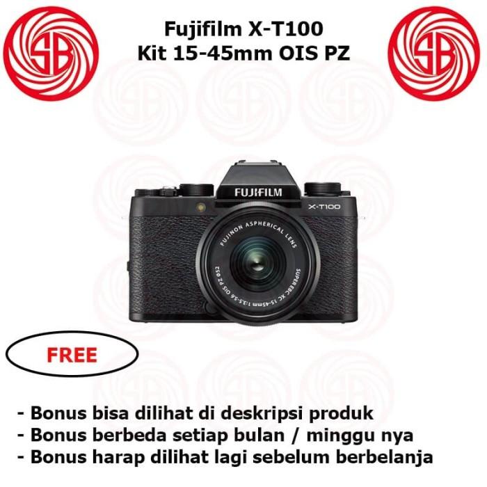 Kamera Fujifilm X-T100 Kit 15-45 ; Fuji XT100 Kit ; Mirrorless XT 100 Kualitas Terbaik