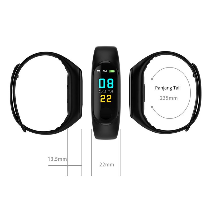 Jam Tangan Smart Watch Digital Fitnes Tracker