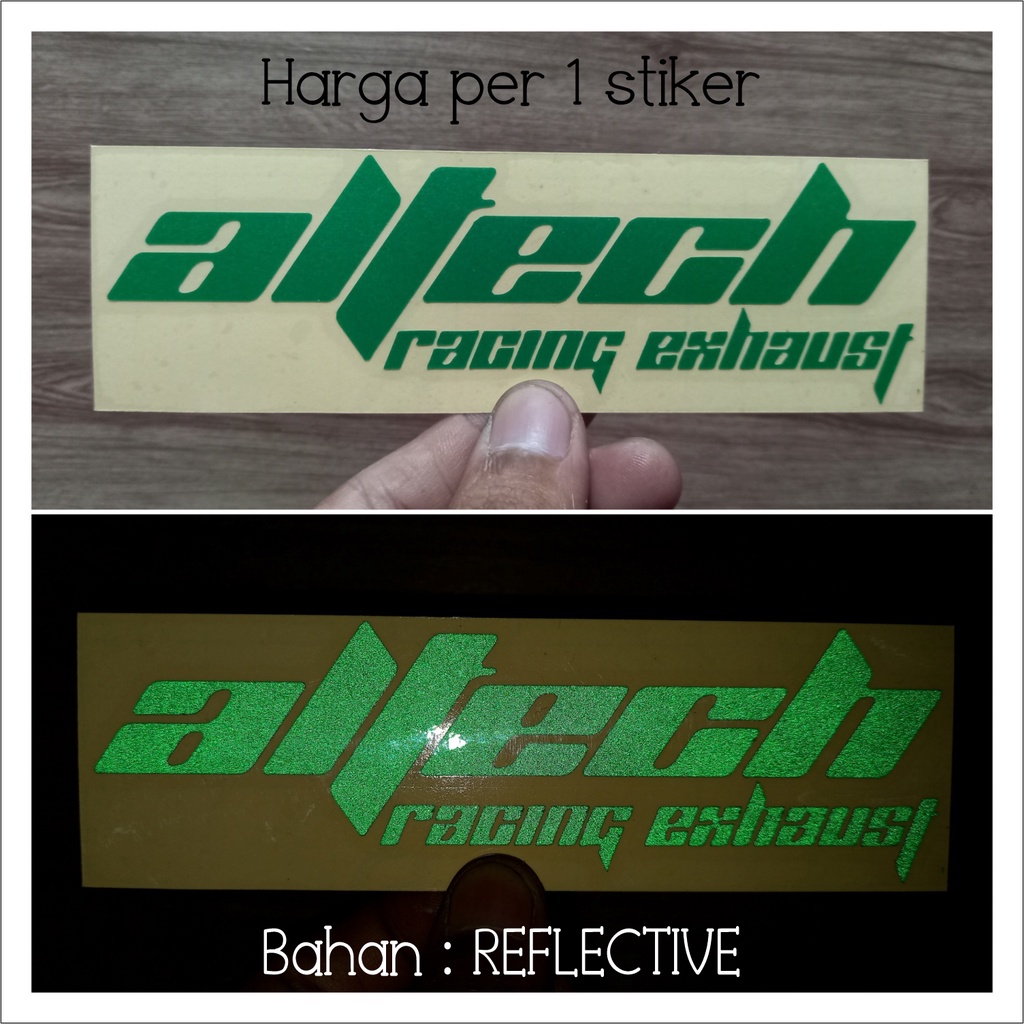 CUTTING STICKER STIKER ALTECH KNALPOT RX KING / BAHAN PREMIUM-1