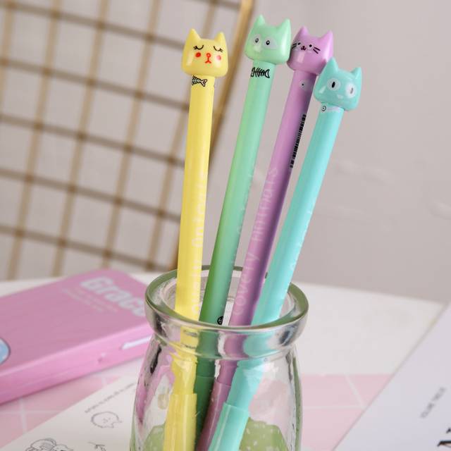 

Pulpen Gel / Pen Gel Kucing Warna Warni