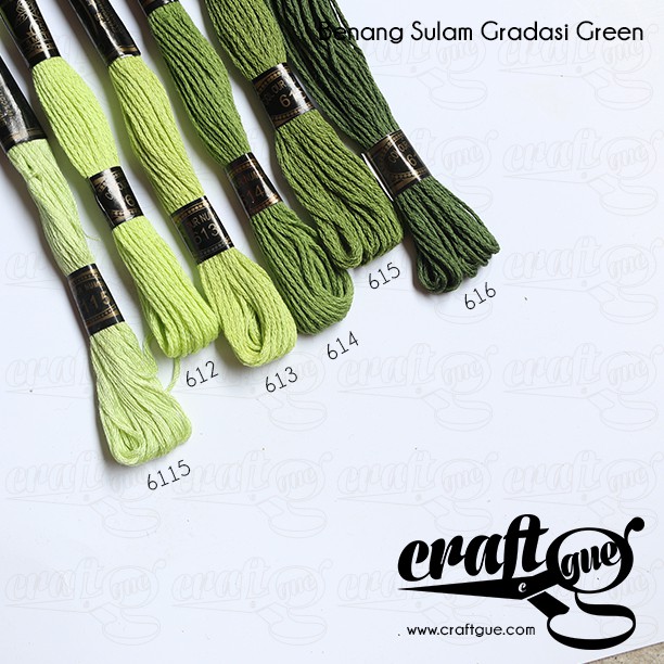 Benang Sulam (Rose) GREEN