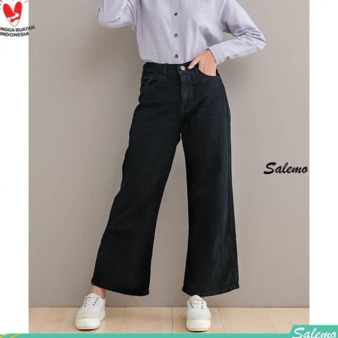 SHAKIRA KULOT kulot putih - jeans putih jeans hitam