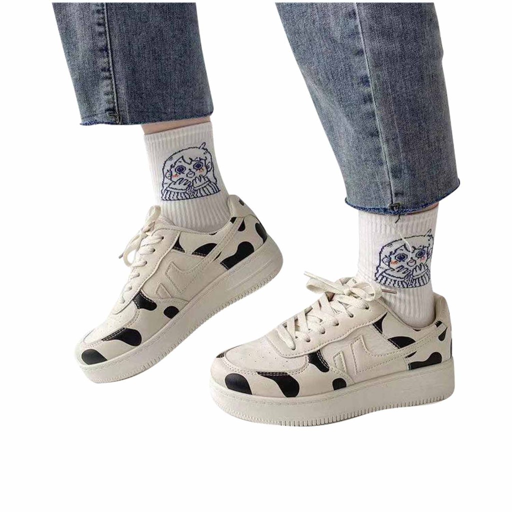 Polla Polly - EUN Se Beige - Sepatu Sneakers Sport Wanita Model Korea