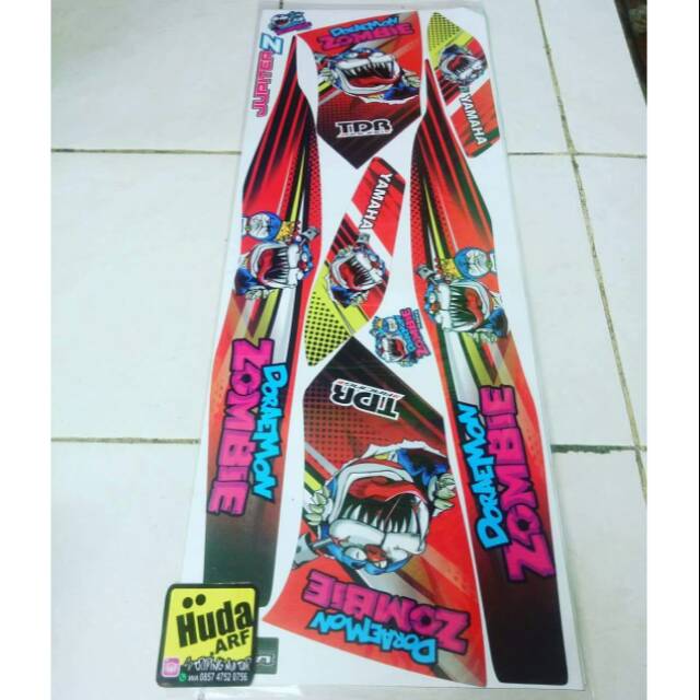 READY STOK BISA COD Striping variasi stiker lis bodi JUPITER Z LAMA JUPITER Z BURHAN JUPITER Z KARBU