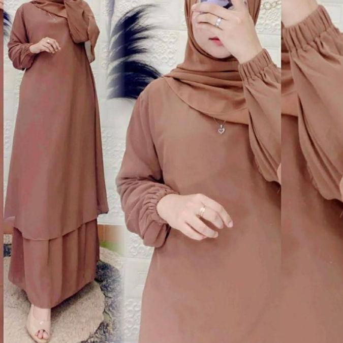 ✼ GAMIS MELAYU MALAYSIA JUMBO Original CERUTY BABYDOLL ARMANY polos ➺