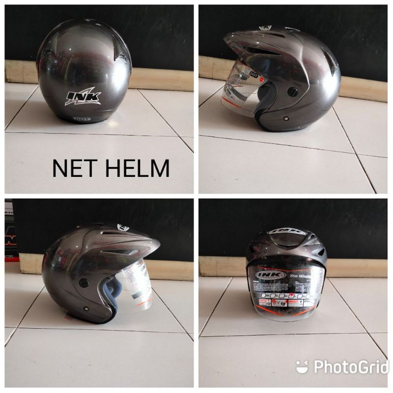 Helm ink cx 22 solid gun metal ORIGINAL Helm ink cx 22 solid gun metal ongkir hanya 2kg-2