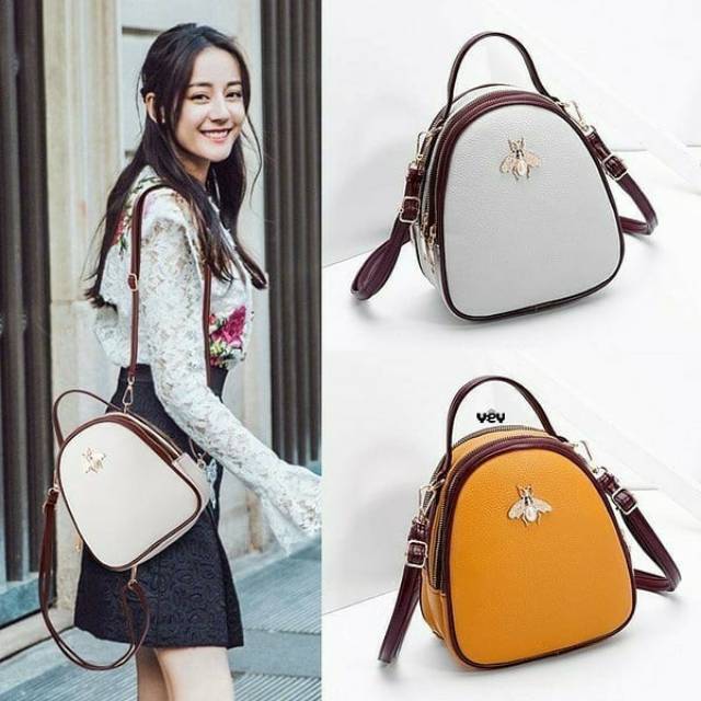 Tas mini slingbag wanita / tas ransel cewek / tas multifungsi miniso