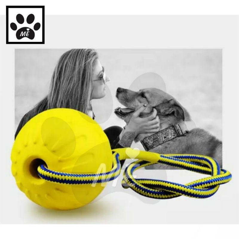 Mainan Anjing &quot;TUG OF WAR YELLOW&quot; Dog Cotton Ball Toys