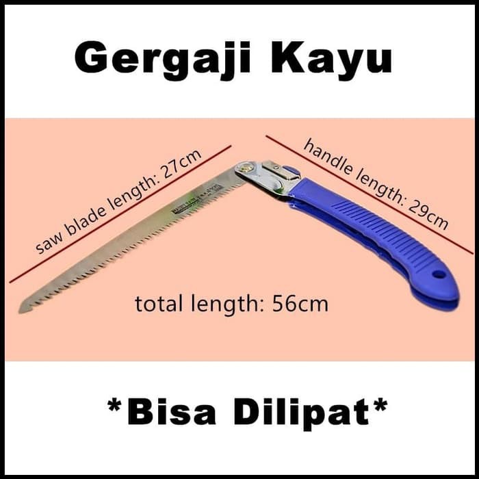 KNIFEZER Waist Saw Gergaji Kayu Lipat Portabel