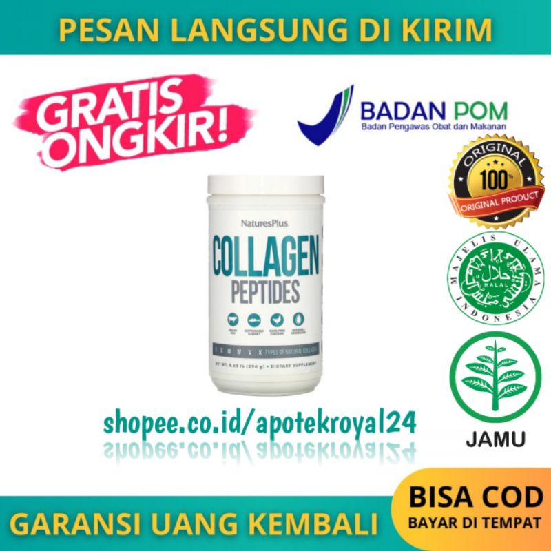 Natures Plus Collagen Peptides Multi Collagen Pemutih Alami Ampuh
