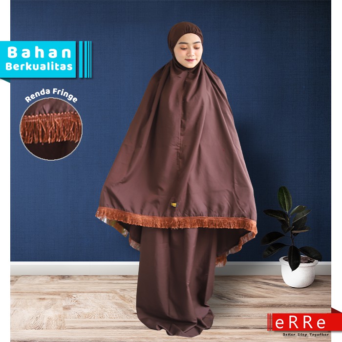 Mukena Katun Jepang Dewasa Mukenah Bali Renda Jumbo Mewah Terbaru ES17