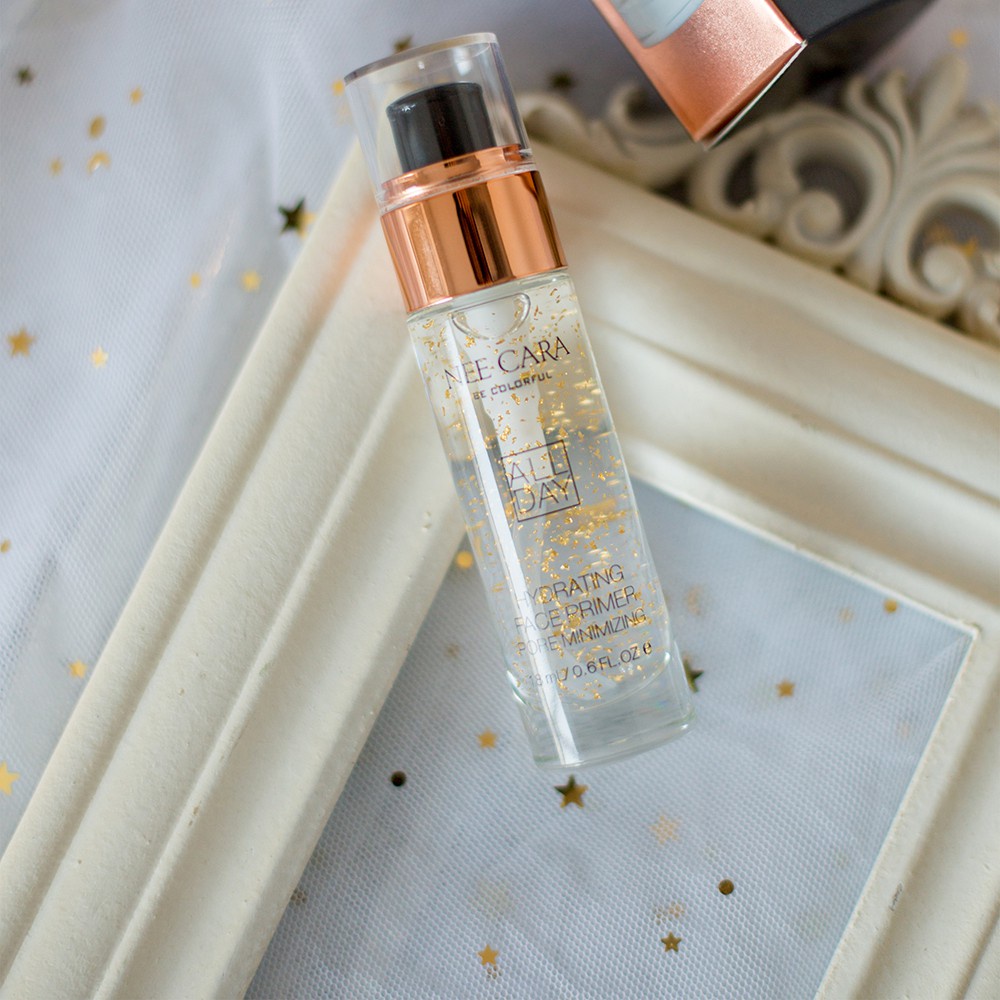 [TERMURAH] Nee Cara Hydrating Face Primer Gold Serum Base Make Up | Makeup Primer | Browit.id
