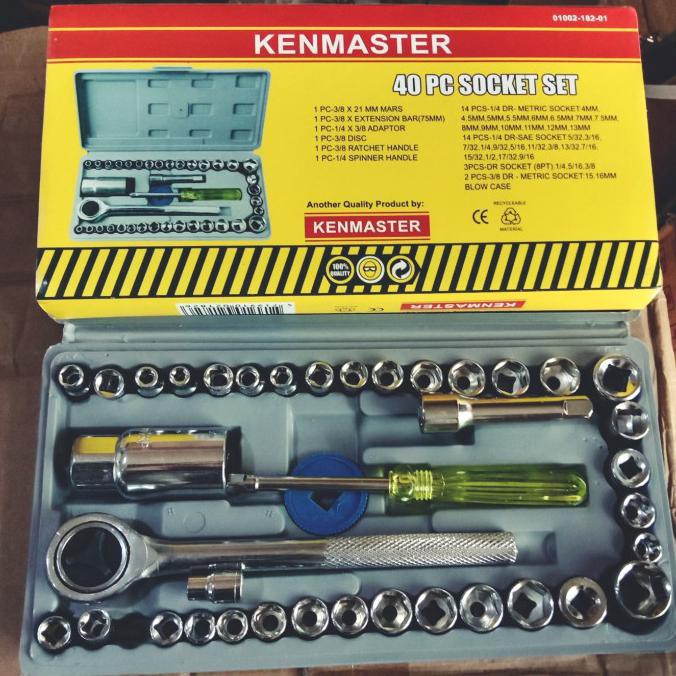 PROMO kunci sok kenmaster 40 pcs + aksesoris kunci shock kenmaster 40