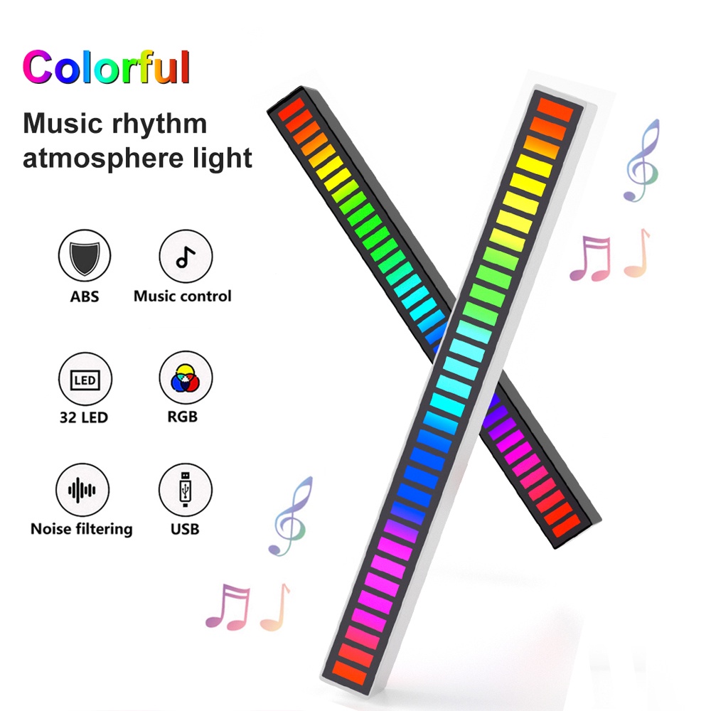 BLINGO x Perfin PFLG10 Lampu LED RGB Bar Strip Spectrum Audio Indicator Music Sound Control Lamp Music Atmosphere Light