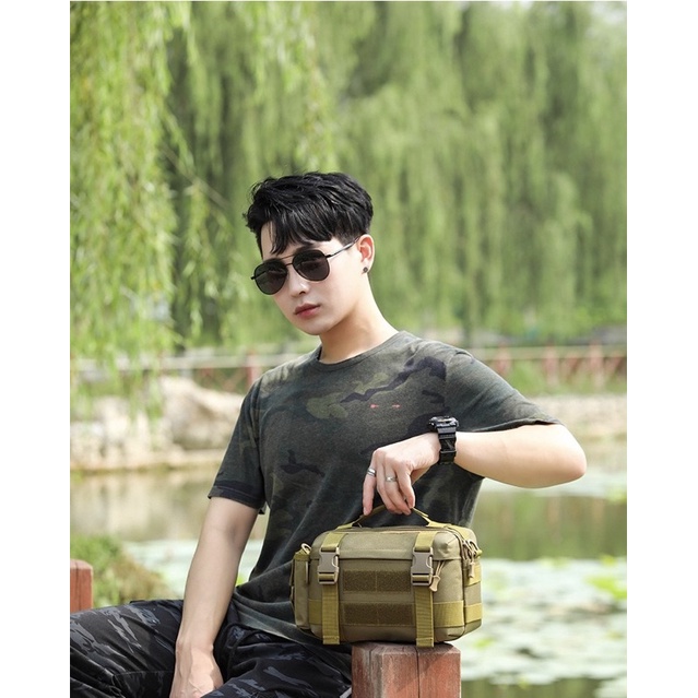 Tas Selempang Pria Slingbag Slempang Tactical Army 6035