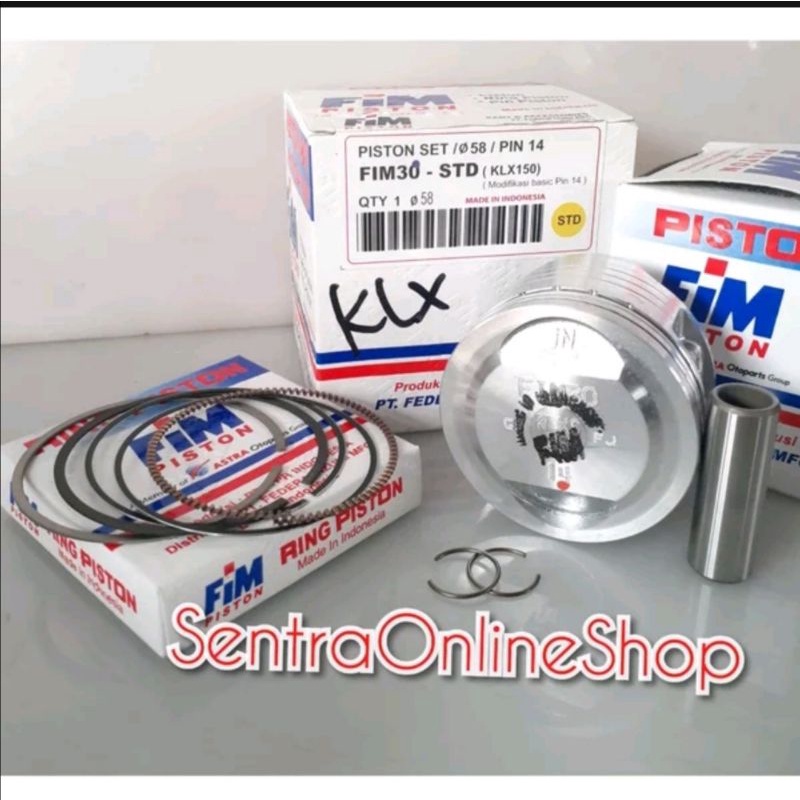 Piston seher kit klx 150 oversize 0 standar fim