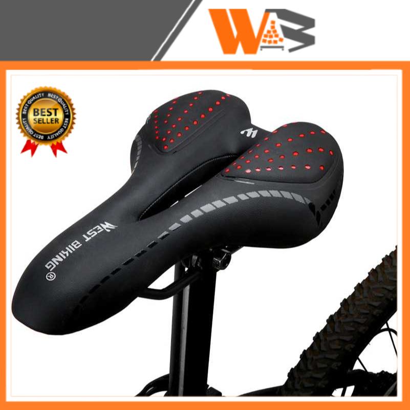 COD Biking Jok Sadel Sepeda Saddle Silicone Gel Cushion PU