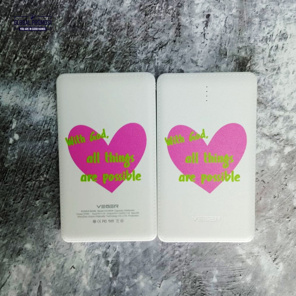 PowerBank Custom Print UV Cetak Full Color Souvenir/Promosi Bisa Gradasi Nama Logo Karakter Photo