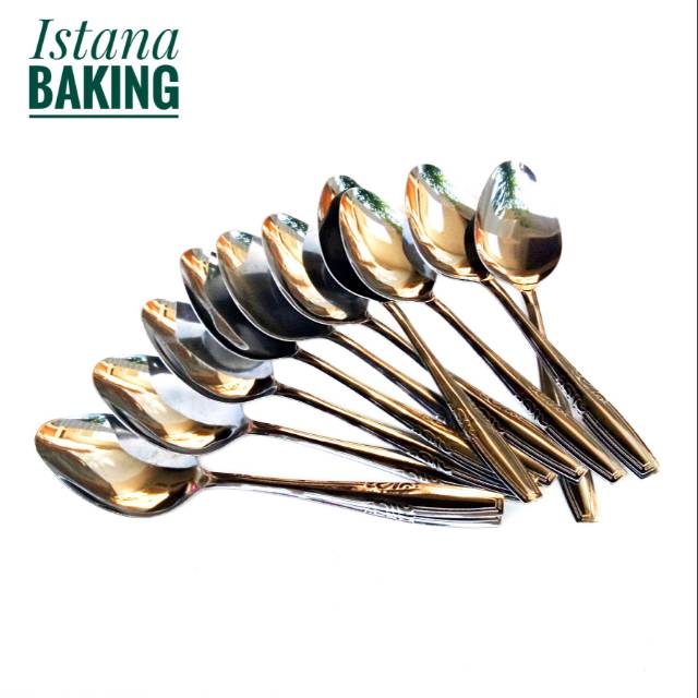 [Bayar di tempat] 12pcs Sendok Makan Stainless