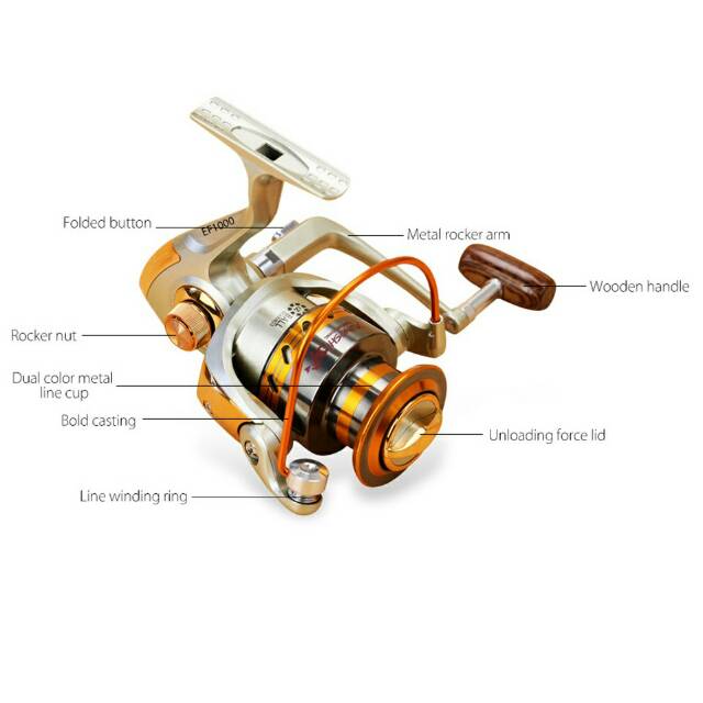 YUMOSHI EF1000 Reel Pancing Spinning 12 Ball Bearing