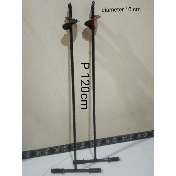 Bor biopori tanah manual