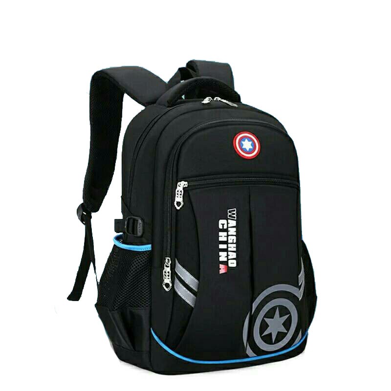 tas ransel sporty super hero captain america / backpack cowok sekolah kuliah / tas gendong pria hero