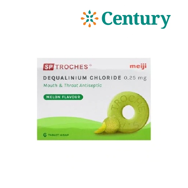 

Meiji SP Troches Melon Flavour 1 blister isi 6 tablet / Tablet Hisap / Sakit Tenggorokan