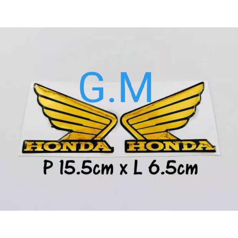 Emblem Sayap Honda gold