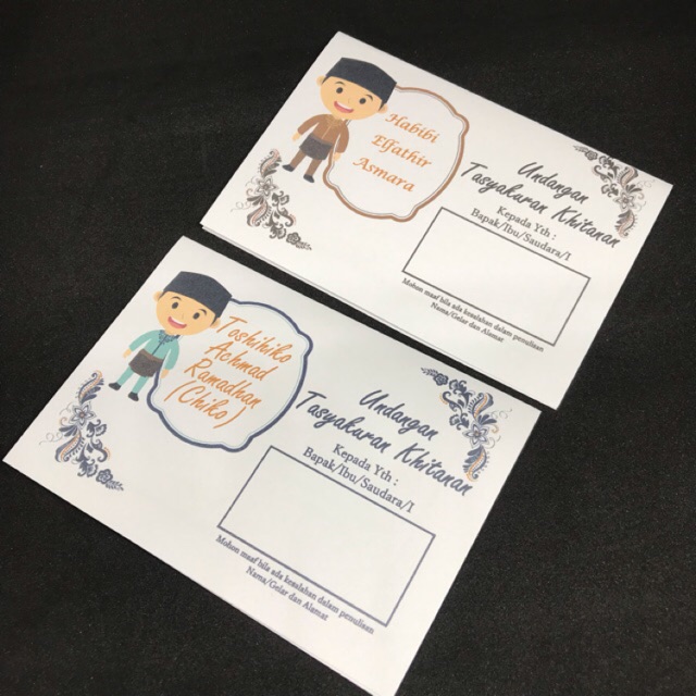 68 Contoh Undangan Khitanan Modern Terbaik Gratis