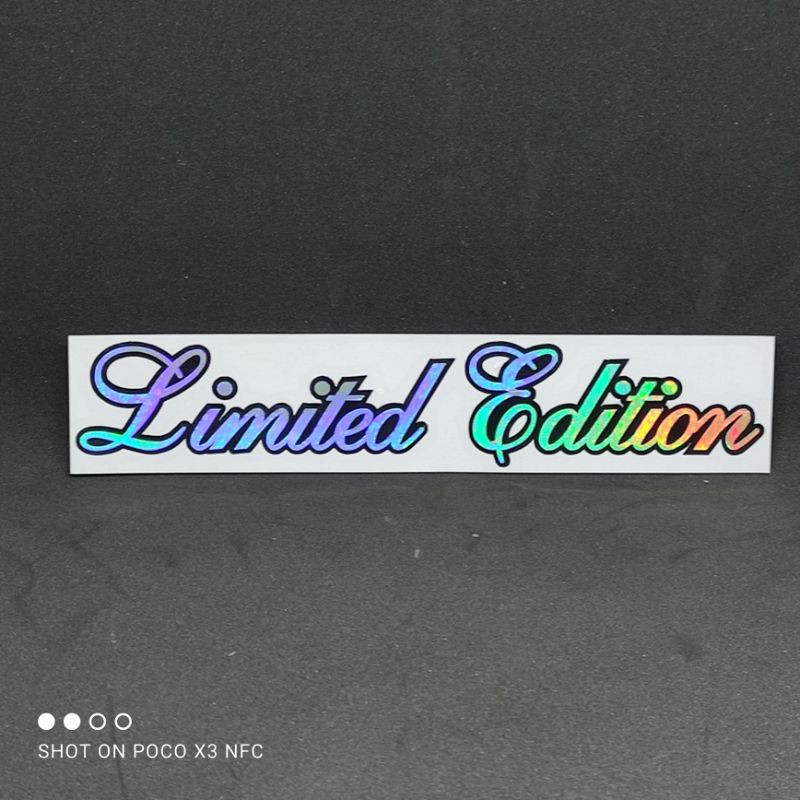 cutting stiker spesial edition - sticker limited edition stiker edition