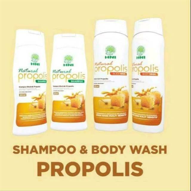 Shampoo & Body Wash Propolis Cair HNI | Shampoo Propolis Cair HNI | Body Wash Propolis HNI