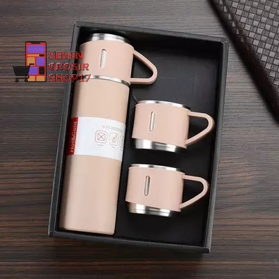 Termos Vacuum Flask Set Sultan Botol Minum Cangkir Premium 500ml