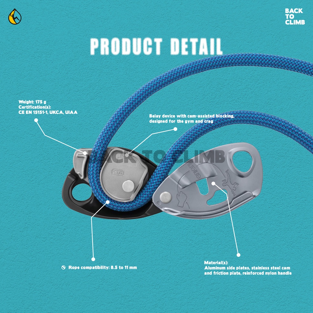 Petzl GRIGRI Belay Device  Descender