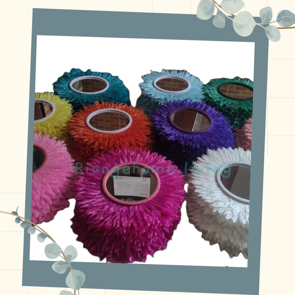 Cermin Juju Juju Mirror Juju Hat Kaca Cermin Bulu