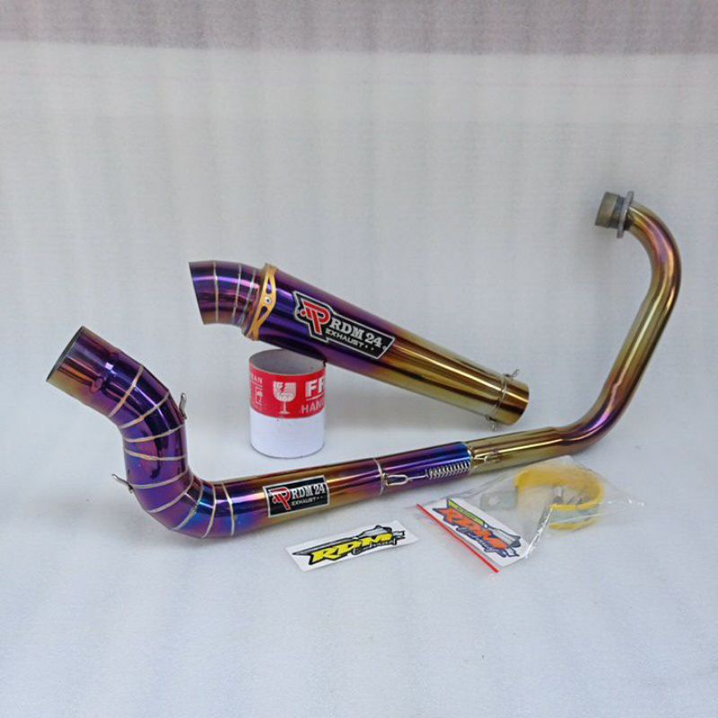 knalpot Vixion old / new,,satria fu karbu bluemonn RDM24 exhaust original type semi Cobra