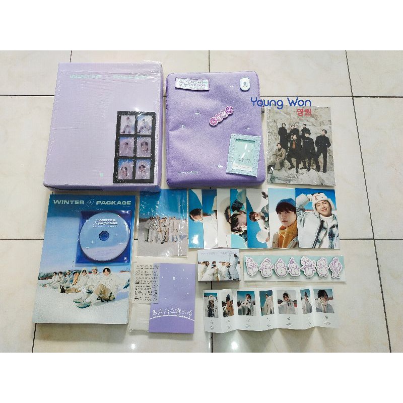 READY STOCK - OFFICIAL BTS WINTER PACK 2021 UNSEALED MINUS RANDOM PHOTOCARD - RM JIN SUGA JHOPE JIMI
