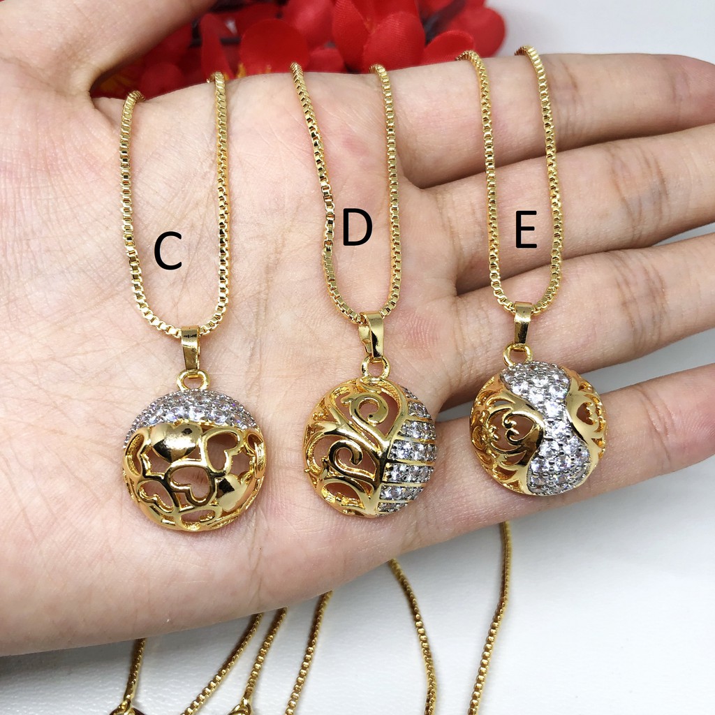 Kalung Xuping Liontin Laser Tabung Gold Lapis Emas - BN197