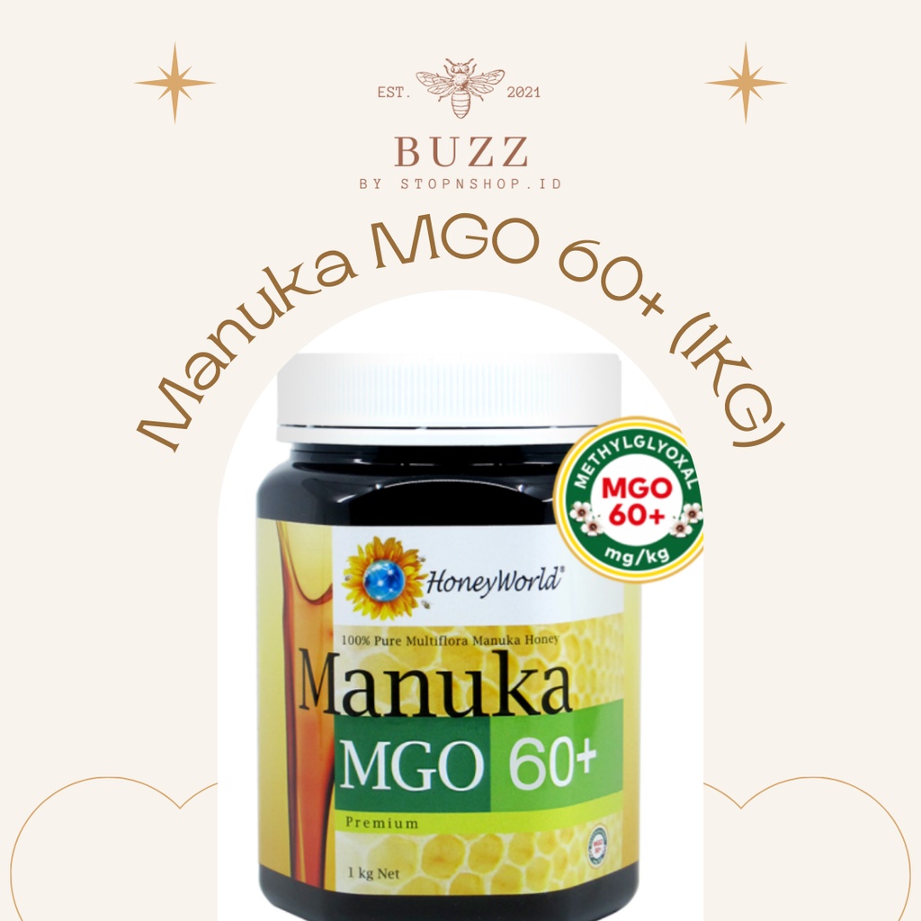 

[HONEYWORLD] Manuka MGO 60+ (1KG)