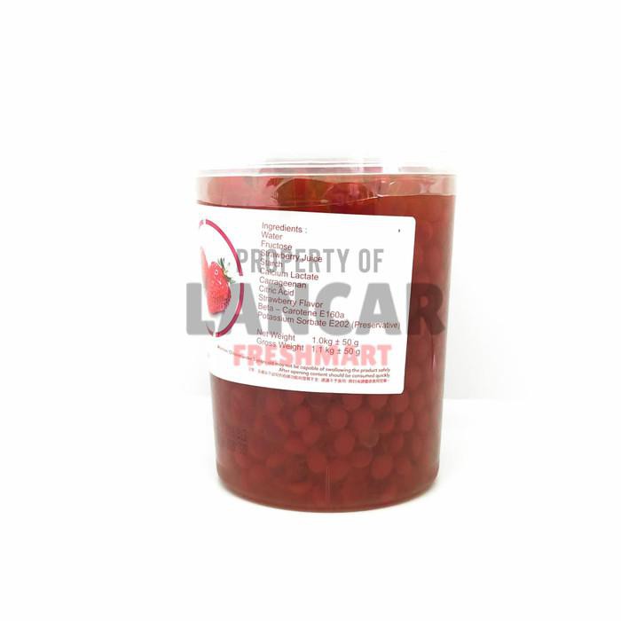 POPPING BOBA RASA STRAWBERRY 1KG