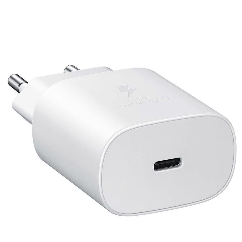 Adaptor Charger 25W Usb C Fast Charge Samsung A51/A70/A71/A33/A53/ FOLD 3/S10/S20/S21 FE/Note 10 10+