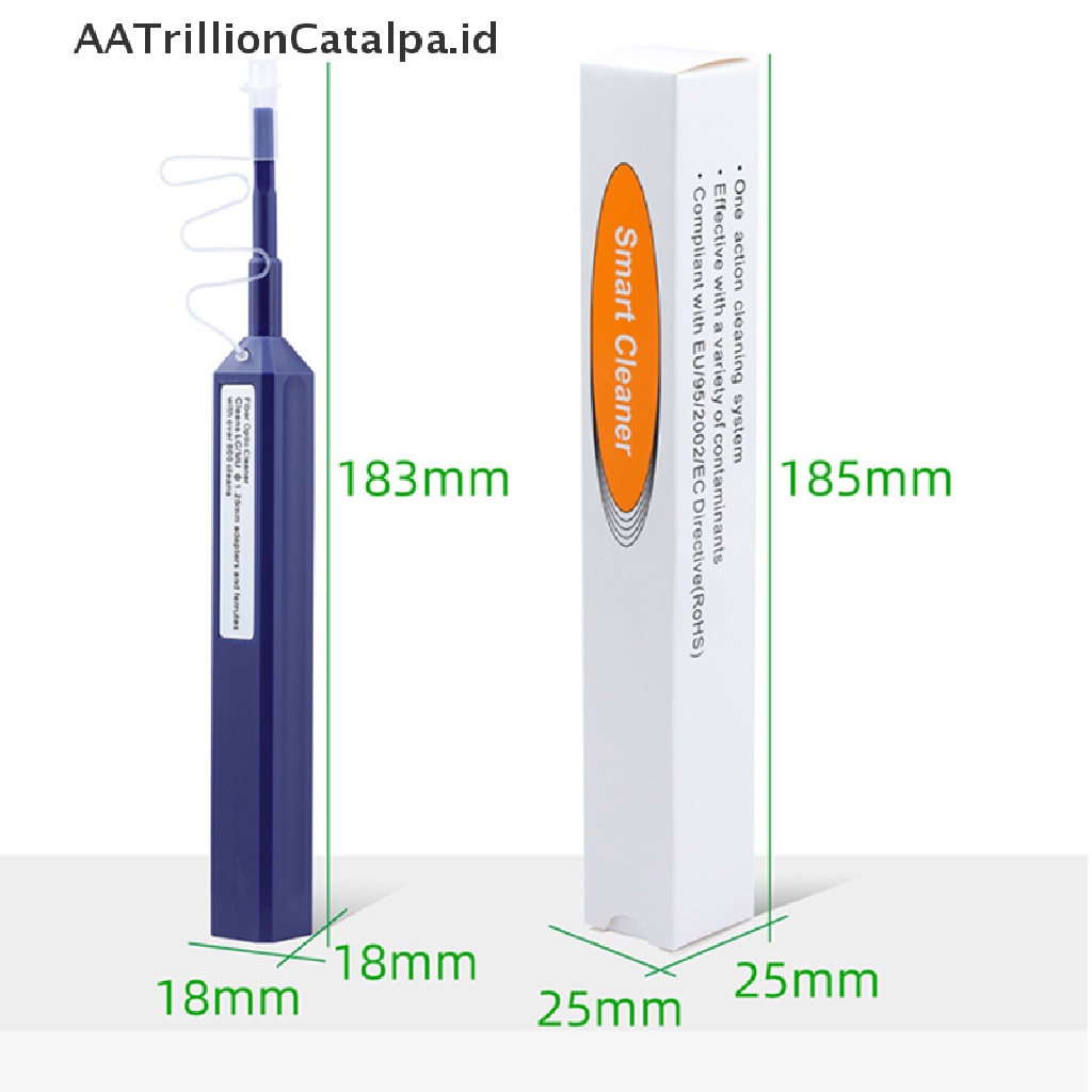 Aatrillioncatalpa Alat Pembersih Serat Optik LC / MU 1.25mm Adapter Dan Ferrule Over 800