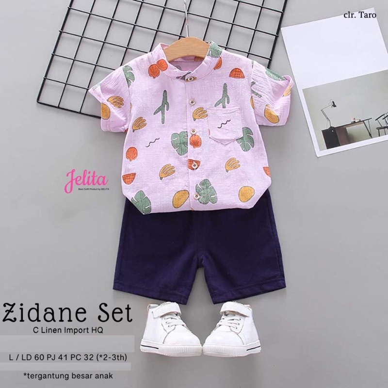 ZIDANE SET SETELAN BAJU ANAK LAKI IMPORT BY JELITA