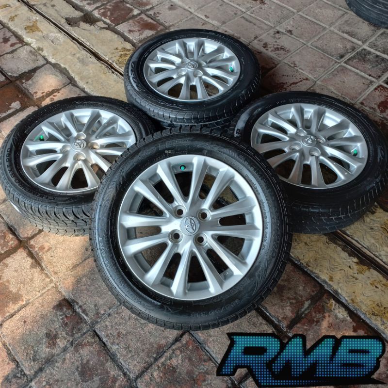 Jual VELG STANDAR BEKAS MOBIL ETIOS VALCO RING 15 BAUT 4X100 + BAN