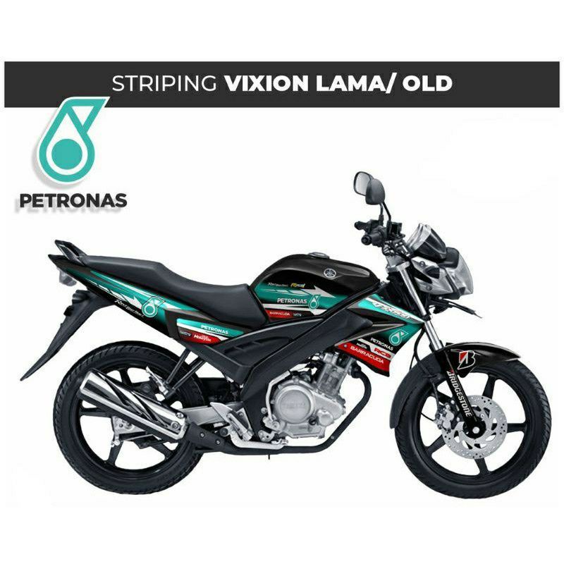 Decal Striping Vixion Old Lama Stiker Variasi Motif Petronas