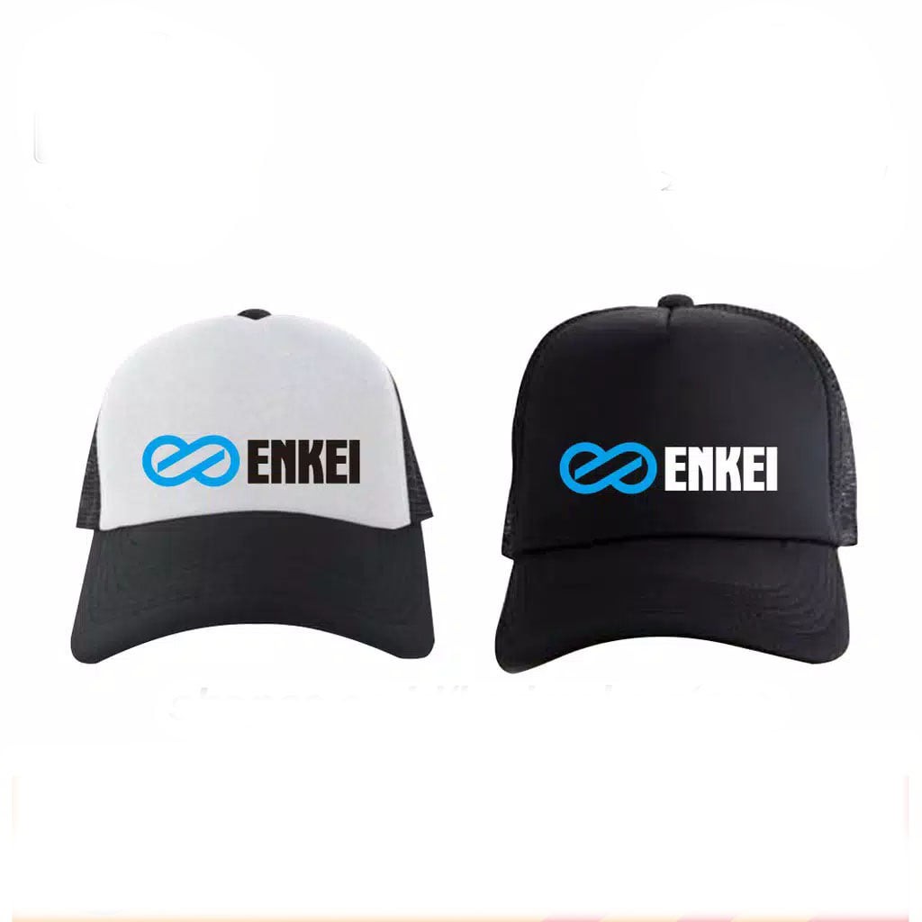 topi velg enkei otomotif / topi casual keren / trucker hat / topi jaring mobil